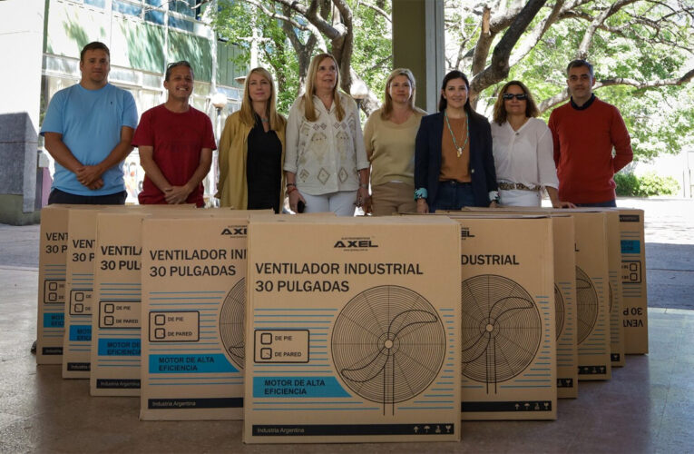 Fondo Educativo: Se entregaron 30 ventiladores industriales para el Normal