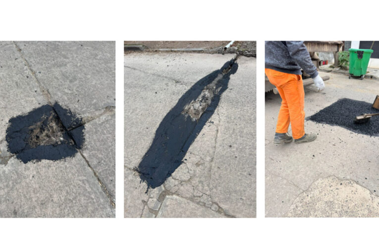 Bacheo intensivo en el radio céntrico durante toda la semana