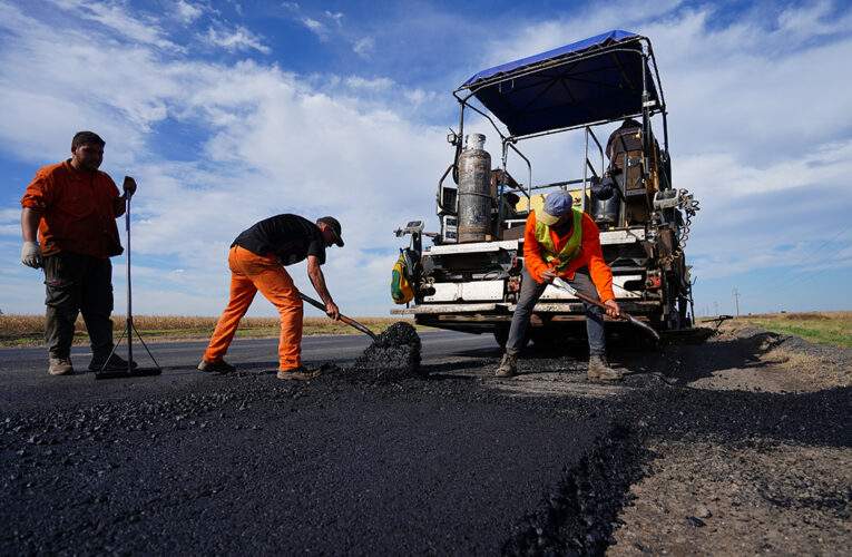 Avanzan las obras de repavimentación de la Ruta Provincial Nº 32