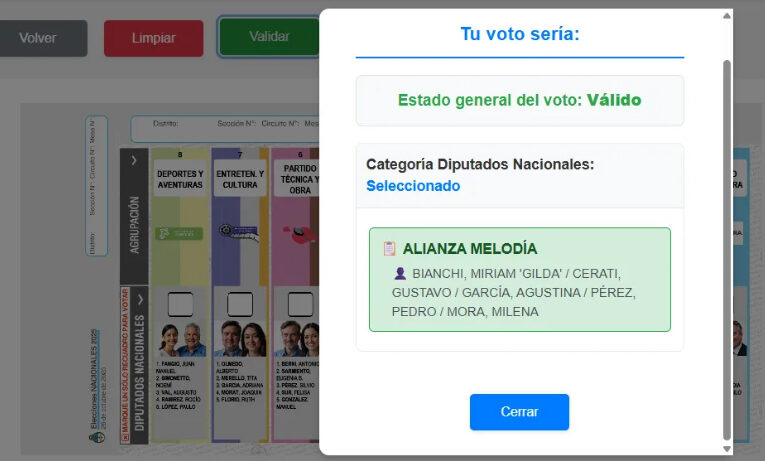 Cómo se vota con la Boleta Única de Papel en octubre