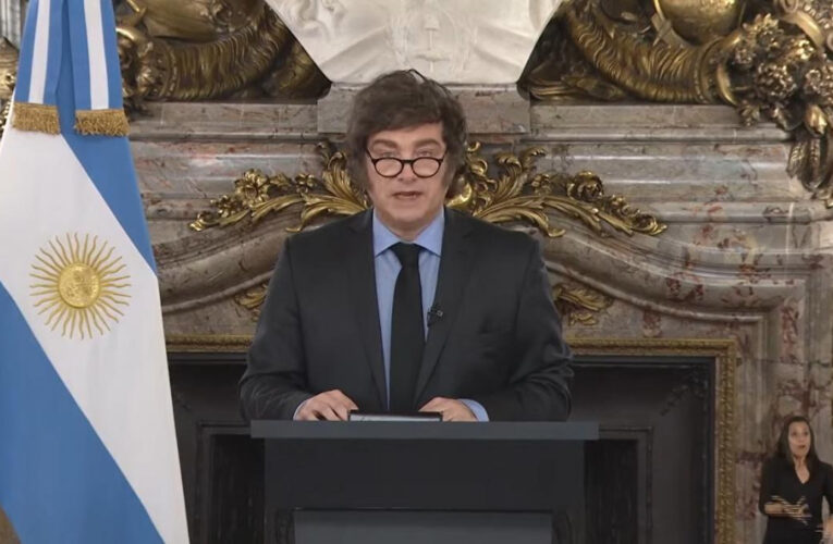 Milei: «Lo peor ya pasó»