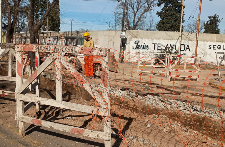 La obra de calle Yrigoyen se detuvo, aun no se tiene información precisa de que pasará