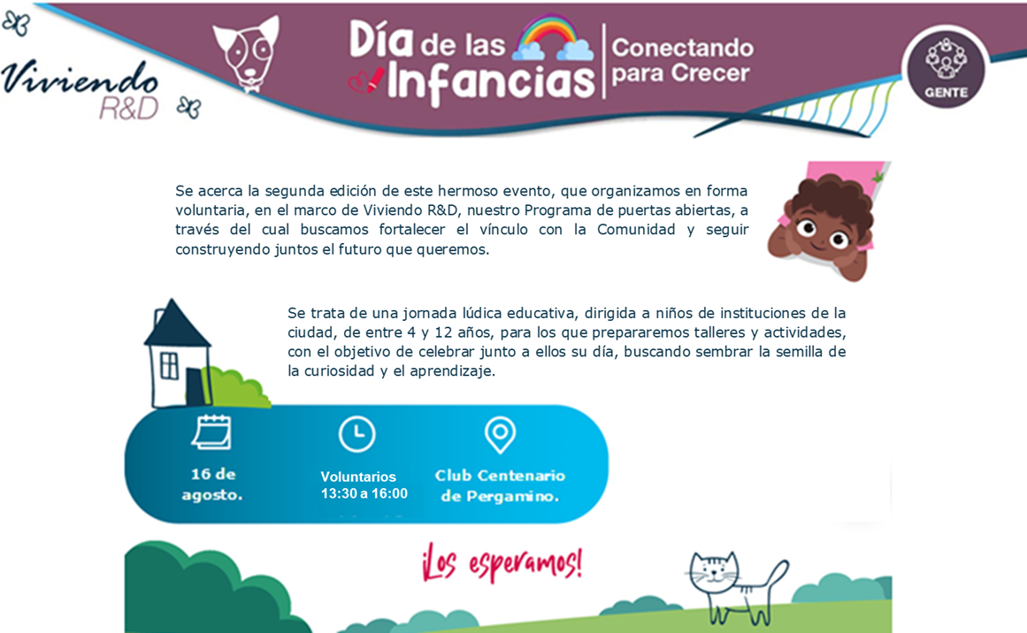 Festejos por el día de la infancia en el club Cenetenario