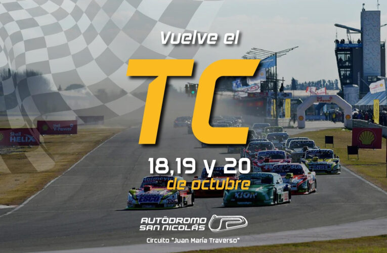 Vuelve el TC al Autódromo San Nicolás