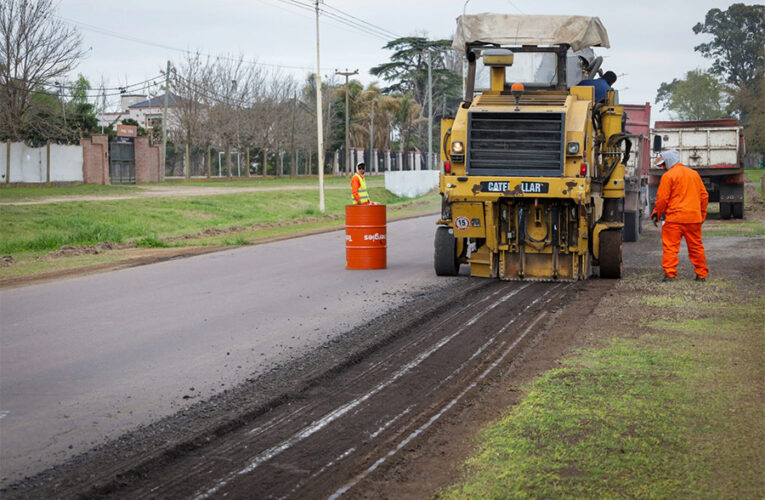 El Municipio comenzó la repavimentación de Avenida Pellegrini