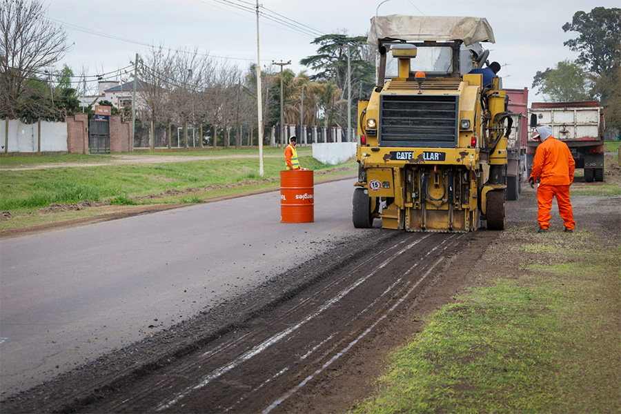 El Municipio comenzó la repavimentación de Avenida Pellegrini
