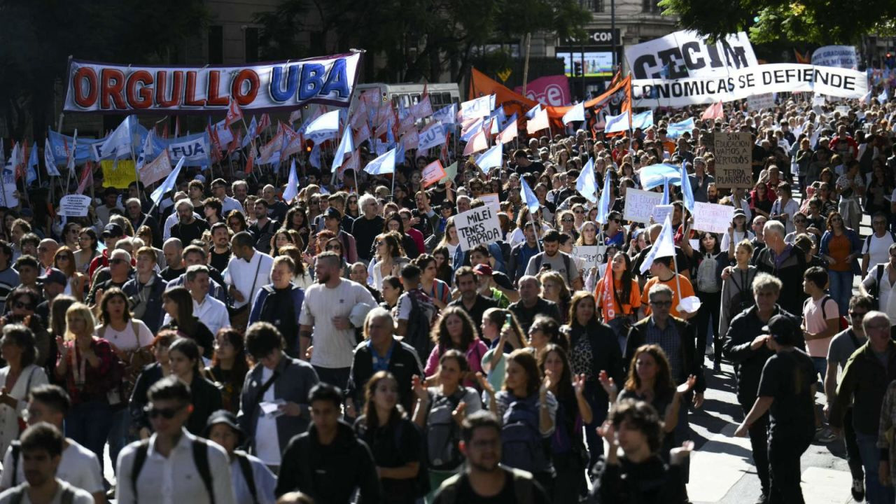 Milei en contra del presupuesto universitario y se gesta otra mega marcha