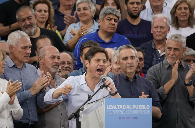 Kicillof festejó (en modo presidenciable) el día de la lealtad peronista