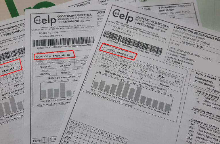 Casi un centenar de pergaminenses perdieron los subsidios energéticos