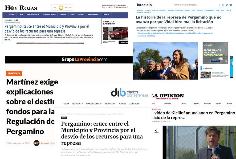 Los medios periodísticos bonaerenses hablan sobre el reclamo de Martínez a Kicillof