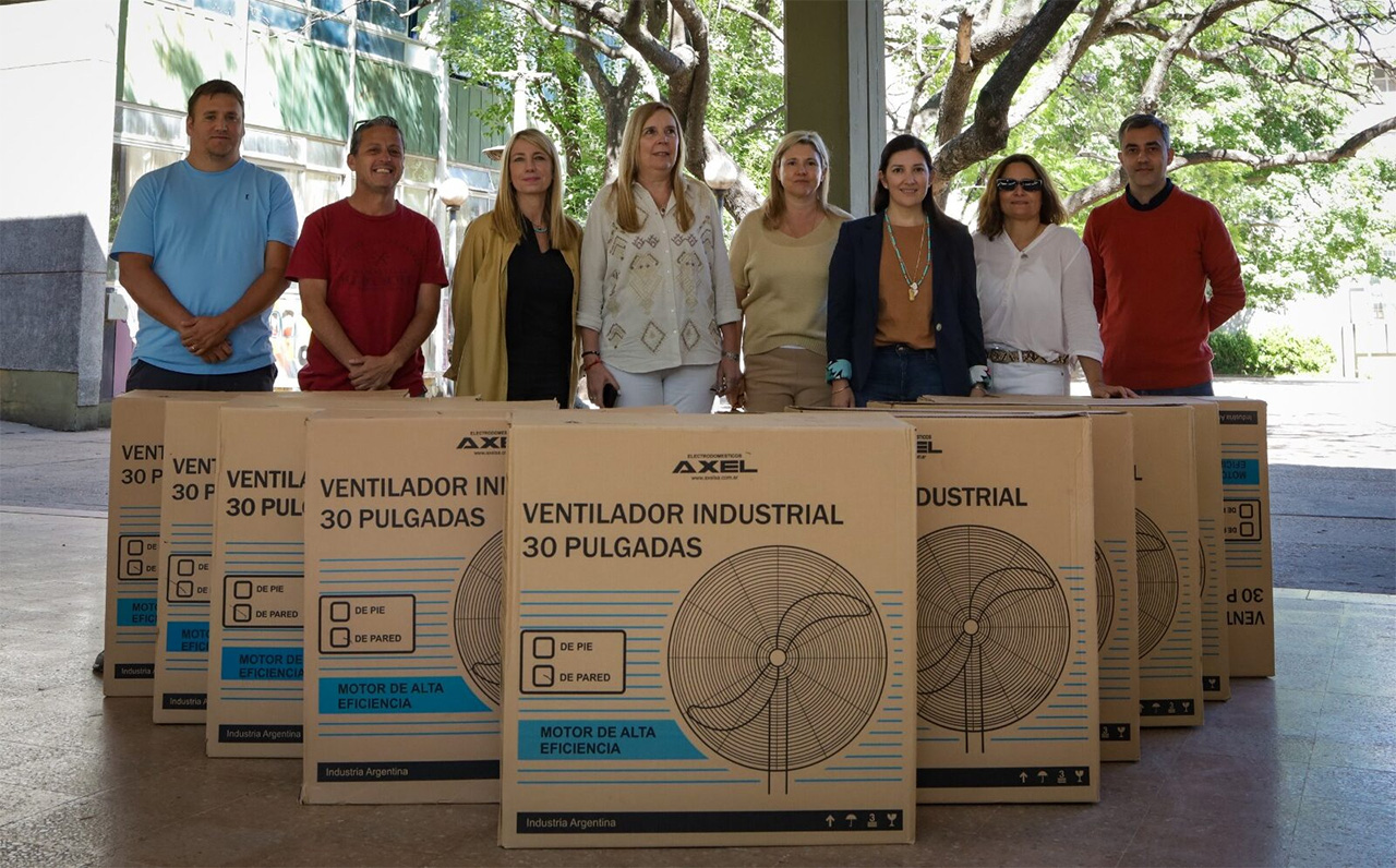 Fondo Educativo: Se entregaron 30 ventiladores industriales para el Normal