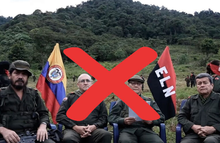 A foja cero. EL gobierno colombiano anunció la suspensión del proceso de paz con el ELN