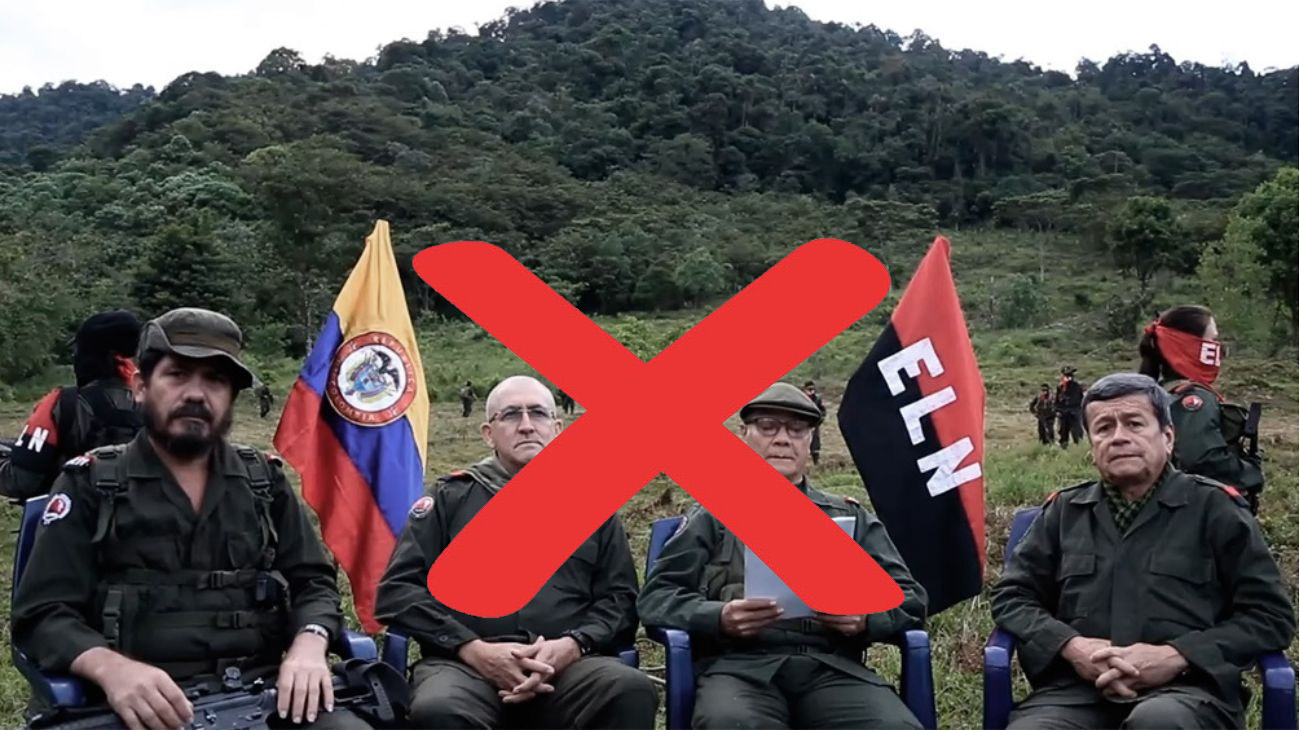 A foja cero. EL gobierno colombiano anunció la suspensión del proceso de paz con el ELN