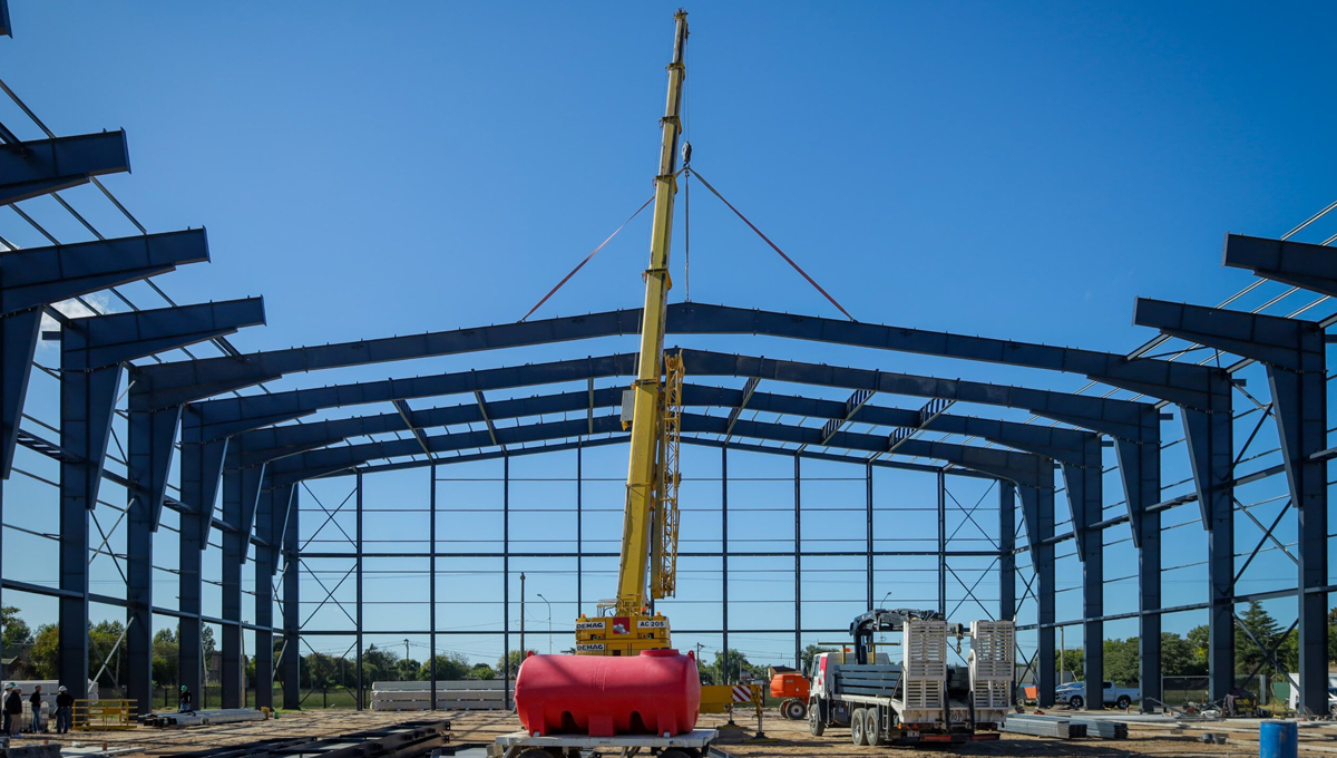 Continúa la obra del Microestadio de la ciudad