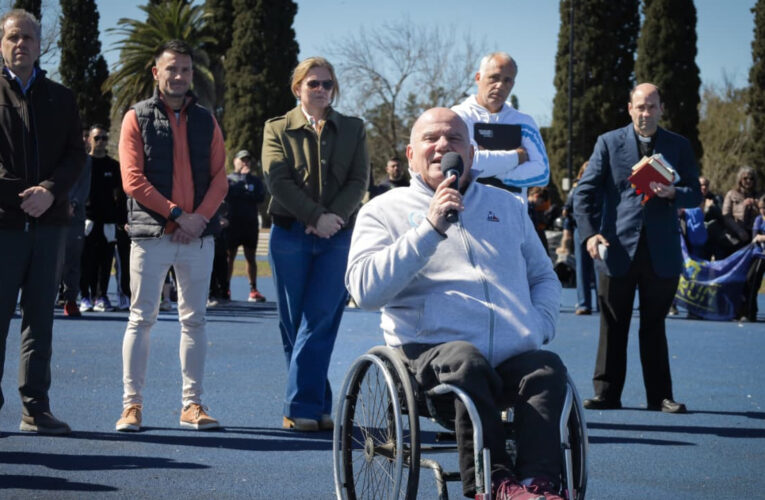 Pergamino presentó la nueva pista de atletismo