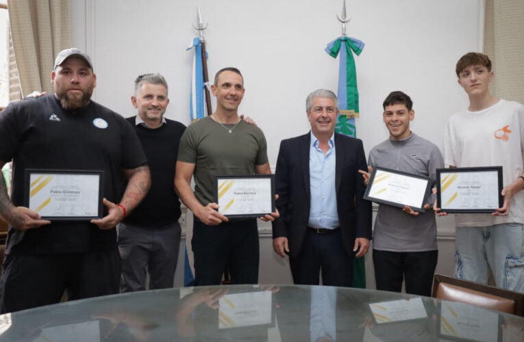 Reconocimiento a cuatro deportistas pergaminenses que participaron de los Juegos Argentinos de Alto Rendimiento
