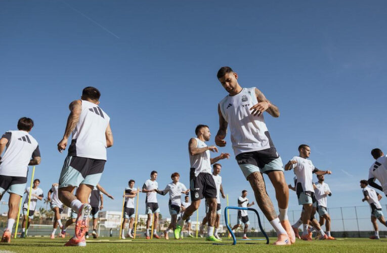 Amistoso entre Argentina y Angola. Aquí están los 11
