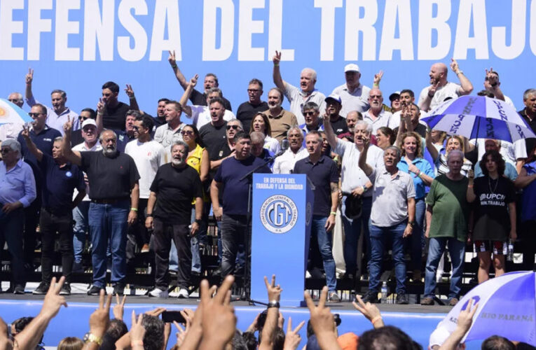 La CGT amenaza: “Si no nos escuchan, vamos a terminar en un paro nacional”
