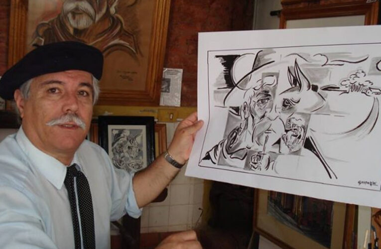 El artista plástico Miguel Ángel Gasparini presentará su obra gauchesca