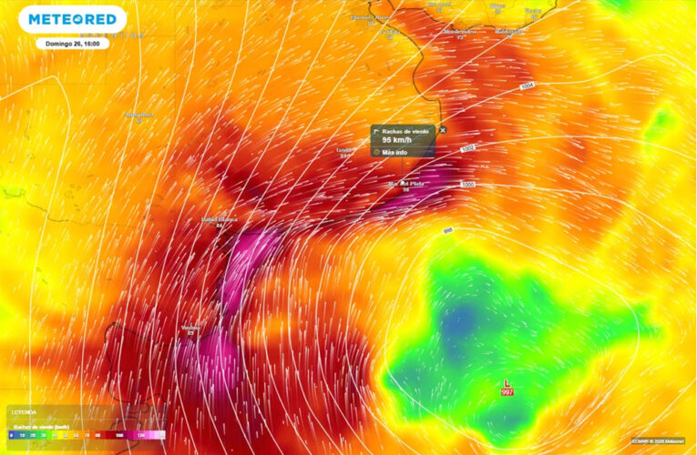 Fuerte temporal azotará la provincia de Buenos Aires este domingo