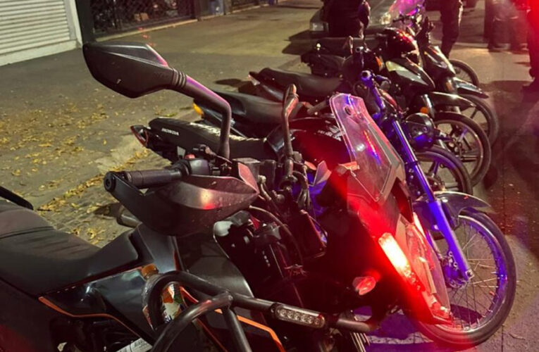 Tolerancia cero: 25 motos secuestradas este fin de semana