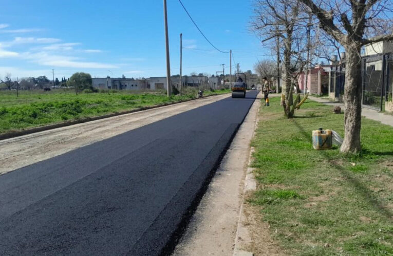 Nueva obra de pavimentación en el Barrio Malvinas